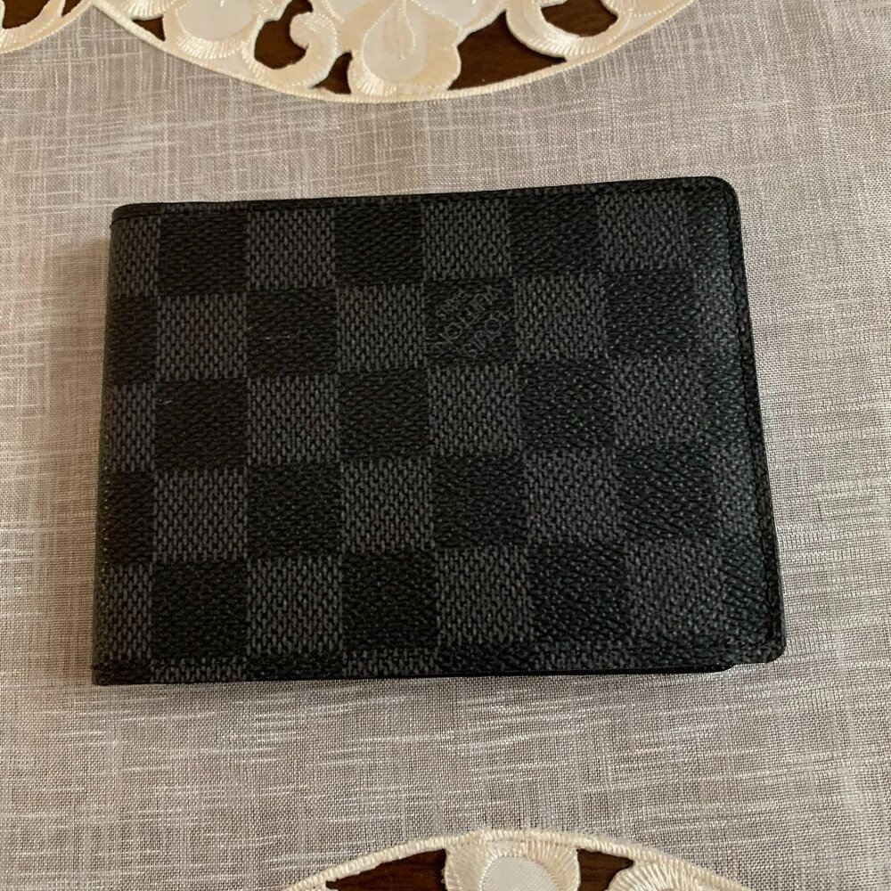 Men's Louis Vuitton Damier Ebene Graphite wallet